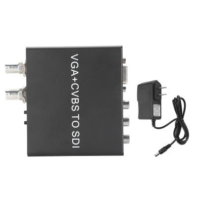 Brilluxa SDI Converter, Video Converter, VGA to SDI Adapter, CVBS AV to 3G SDI 1080P Converter, Camera Display Signal Converter