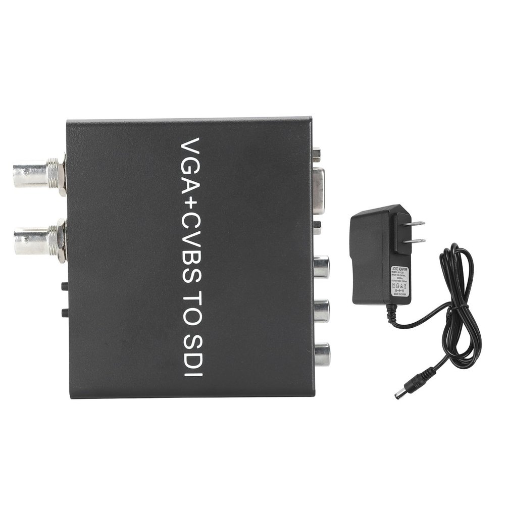 Brilluxa SDI Converter, Video Converter, VGA to SDI Adapter, CVBS AV to 3G SDI 1080P Converter, Camera Display Signal Converter