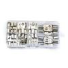 60PCS Tinned Copper SC Bare Terminals Lug Ring Seal Wire Connectors Bare Wire Cable Crimped Soldered Terminal Kit SC6-SC25(60pcs Silver) view 1