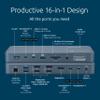 Kensington SD5900T DisplayLink Docking Station Thunderbolt 4, Quad 4K for MacBook Pro/Air M1/M2/M3/M4 with Pro and Max Chipsets, 100W PD, HDMI/DP/TB4, SD/Micro SD Card Slots - Midnight Blue (K35232NA) view 3