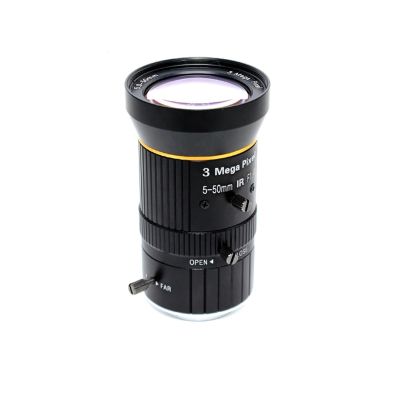 Varifocal Lens 5-50MM HD 3.0 Megapixel CS Mount Manual Iris 1/2.7" F1.4 for Industrial Machine Vision Cameras CCTV IP Cam