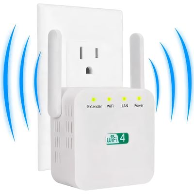 NetBoost pro WiFi Extender,Netboost WiFi Extender 2024, 2.4G Speed up to 300 Mbps WiFi Signal Booster with Ethernet Port,Long Range WiFi Signal Repeater for Home 360 Full Coverage