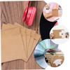 MERRYHAPY 50pcs Kraft Paper Cd Bags Brown Paper Cd Envelopes Handles Bulk Shipping Packaging view 3