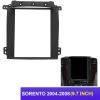 AYYDXRK 9.7 Inch 2 Din Car Radio Fascias Compatible with KIA Sorento 2004-2008 Tesla Style Multimedia Frame Video Player Navigation DVD Panel Trim Install Mount Kit view 2