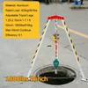 Heavy Duty Confined Space Entry Kit - Load Safety Tripod Rescue with Fitting, Falling Protector Bracket for Underground Pipe, Tunnel, Working in High Places view 3
