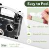 GREENCYCLE 5PK Compatible for XR-18WE XR-18WE2S AR-18WE 18mm 3/4" EZ Black on White Label Maker Tape for KL-750 KL-780 KL-7000 KL-7200 KL-120 KL-820 Label Printer view 3