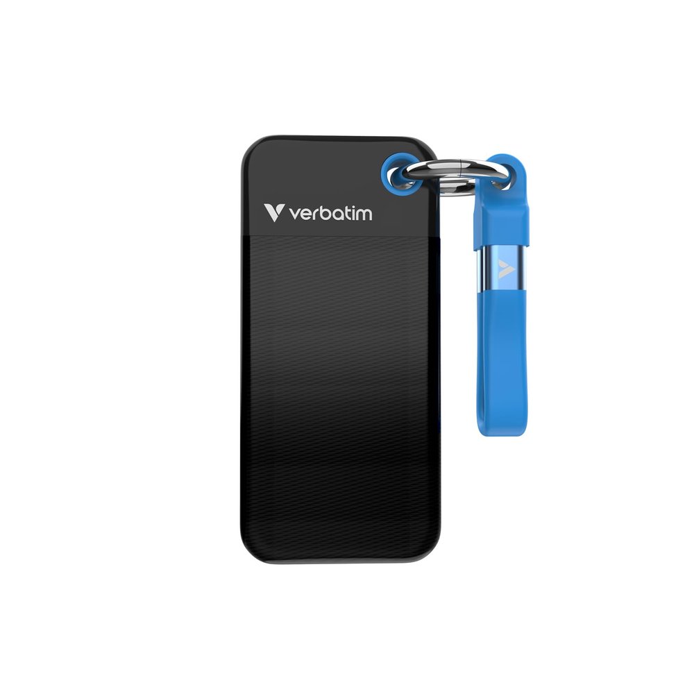 Verbatim Pocket SSD USB 3.2 Gen 2 2TB Black/Blue, W128948283 (Black/Blue)