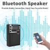 Wenpzeray Y-706 Portable Pocket Radio AM FM SW Band ReceiverBlack and D218 Retro Portable AM FM SW Radio Great Sound BT Speaker Radio (Grey) view 3