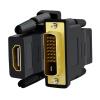 ACGTUY DVI to HDMI Adapter Bi-Directional DVI D 24+1 Male to HDMI Female Cable Connector Converter Compatible with The Projector HDMI to DV view 1