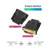 ACGTUY DVI to HDMI Adapter Bi-Directional DVI D 24+1 Male to HDMI Female Cable Connector Converter Compatible with The Projector HDMI to DV view 2