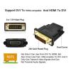 ACGTUY DVI to HDMI Adapter Bi-Directional DVI D 24+1 Male to HDMI Female Cable Connector Converter Compatible with The Projector HDMI to DV view 3