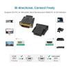 ACGTUY DVI to HDMI Adapter Bi-Directional DVI D 24+1 Male to HDMI Female Cable Connector Converter Compatible with The Projector HDMI to DV view 4