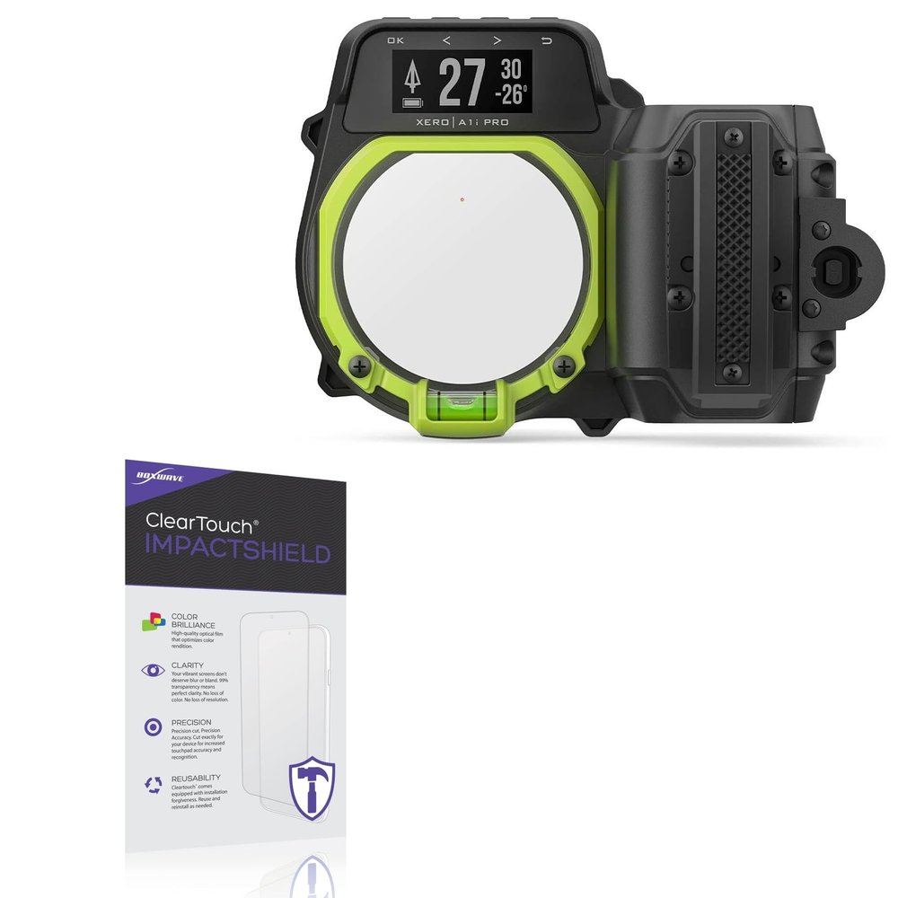 BoxWave Screen Protector Compatible with Garmin Xero A1i PRO Bow Sight - ClearTouch ImpactShield (2-Pack), Impenetrable Screen Protector Flexible Film