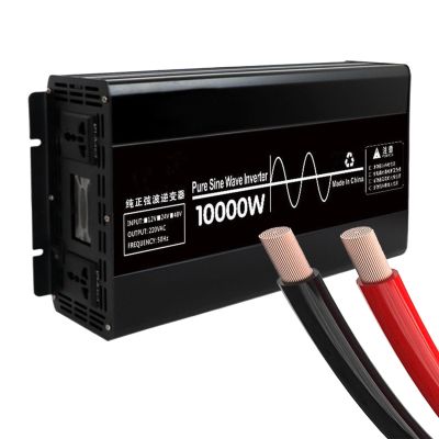 Eastnmythet Pure Sine Wave Power Inverter 10000W, Home Car Truck RV Boat Camping Inverter, DC to AC Voltage Converters with Dual Sockets,10000W 24V