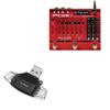 BoxWave Smart Gadget Compatible with Electro-Harmonix POG3 Poly Octave Generator - AllReader SD Card Reader, microSD Card Reader SD Compact USB - Jet Black view 1