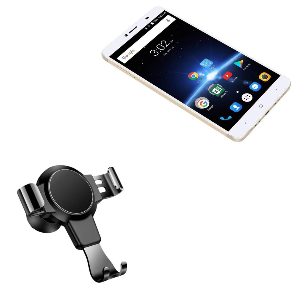 BoxWave Car Mount Compatible with iRulu GeoKing 3 Max - X-Switch Car Mount, Air Vent Mounted Holder Simple Minimal - Jet Black