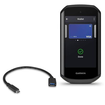 BoxWave Cable Compatible with Garmin Edge 1050 - USB Expansion Adapter, Add USB Connected Hardware to Your Phone