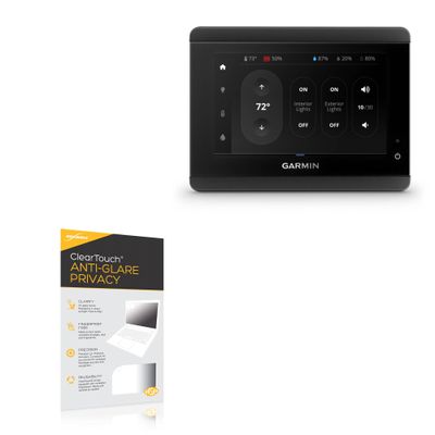 BoxWave Screen Protector Compatible with Garmin TD 50 Touchscreen Display - ClearTouch Anti-Glare Privacy (2-Pack), Privacy Screen Protector Flexible Film Anti-Glare