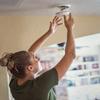 Night Vision 2K HD Smoke Detector WiFi Spy Camera P2P Wi-Fi Fire Alarm Hidden Nanny Cam Spy Camera, Ceiling Mount, 110V AC Connector (Invisible NV IR 9120 Model/Video Only: No Audio) view 4