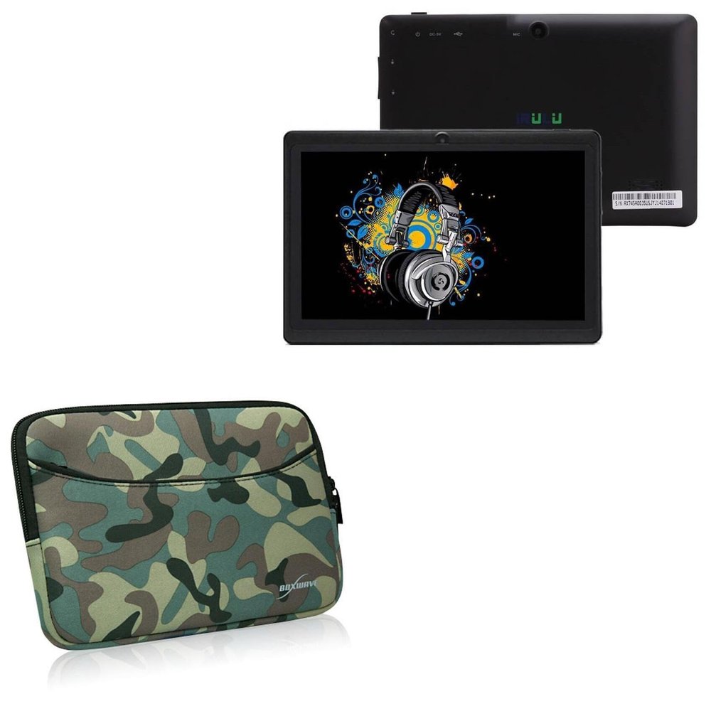 BoxWave Case Compatible with iRulu eXpro X1 - Camouflage Suit with Pocket, Neoprene Camo Suit Zipper Pocket for Storage