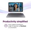 Lenovo Chromebook Duet - 2025 - Convertible Laptop - ChromeOS - 10.95" WUXGA IPS Touch Display - 4GB Memory - 64GB Storage - MediaTek Kompanio 838 - Luna Grey view 3