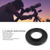Camera C Mount Lens Adapter, Metal M42 to C CS Coupling Ring, M42x0.75mm Female to C CS Mount Adapter Ring, Portable C CS Mount Adaptor Spacer Ring for Macro Photography Telescope view 2