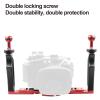 Acouto Dual Handle Aluminium Tray Stabilizer Rig Diving Underwater Camera Housing Case Mount with Double Stability for SLR Cameras Sports Cameras Diving Lights view 4