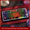 122 who is Undercover Four-Sided Side Light-transmitting Crystal Pudding hot Sublimation PBT Personalized keycaps MSA Height Keyboard Cap view 3