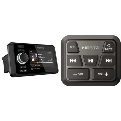 Hertz Capri H100 Marine 4.3" Color Display Media Receiver with HMC-U1 Remote Control