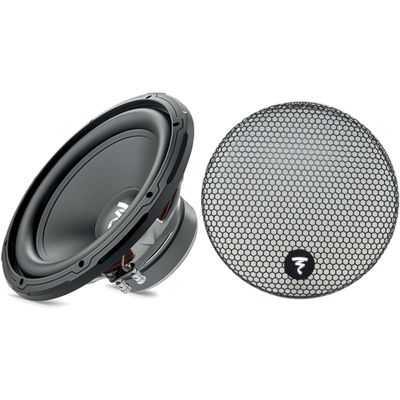 Focal SUB 12 12" Subwoofer, Single 4-Ohm, 300 W RMS - 600 W MAX and GR 12-12" Grille for Subwoofer Line