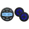 ATG Marine Audio Bundle Gauge Mount Radio with Bluetooth and 6.5" Black Marine RGB LED Speakers view 1