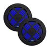 ATG Marine Audio Bundle Gauge Mount Radio with Bluetooth and 6.5" Black Marine RGB LED Speakers view 3