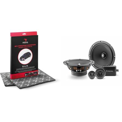Focal ASE165 Auditor EVO Series 6.5" 2-Way Component Speaker Kit BAM Acoustic Insulation kit