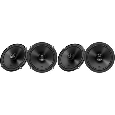JBL 2-Pairs CLUB-64FSL Club Series 6.5" Shallow Mount Two-Way Car Audio Speakers, Pair