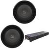 Wavtech Two thinPRO12-4 750 Watt 12" Shallow Subwoofers 4 ohm link1000.1mini - 1000 Watt Mono Amplifier view 1
