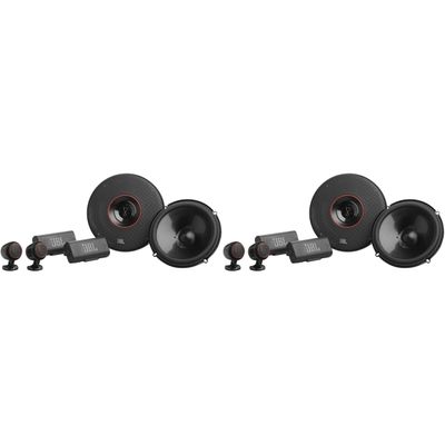 JBL 2-Pairs CLUB-64CTP Club Series 6.5" Two-Way Component Car Audio Speakers with Tweeter Pods, Pair