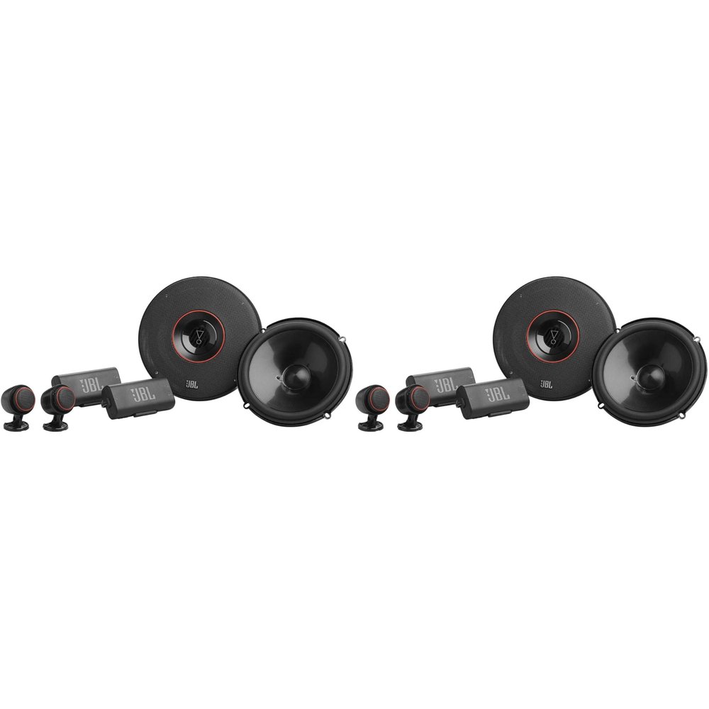 JBL 2-Pairs CLUB-64CTP Club Series 6.5" Two-Way Component Car Audio Speakers with Tweeter Pods, Pair
