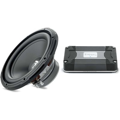 Focal FDS-1.350 1 Channel Amplifier 1 x 350 W and SUB 12 12" Subwoofer, Single 4-Ohm, 300 W RMS - 600 W MAX