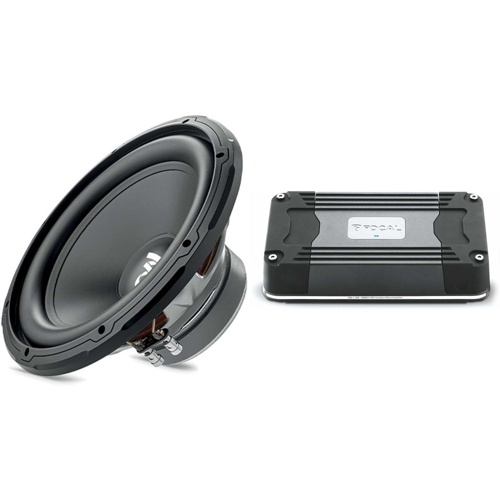 Focal FDS-1.350 1 Channel Amplifier 1 x 350 W and SUB 12 12" Subwoofer, Single 4-Ohm, 300 W RMS - 600 W MAX