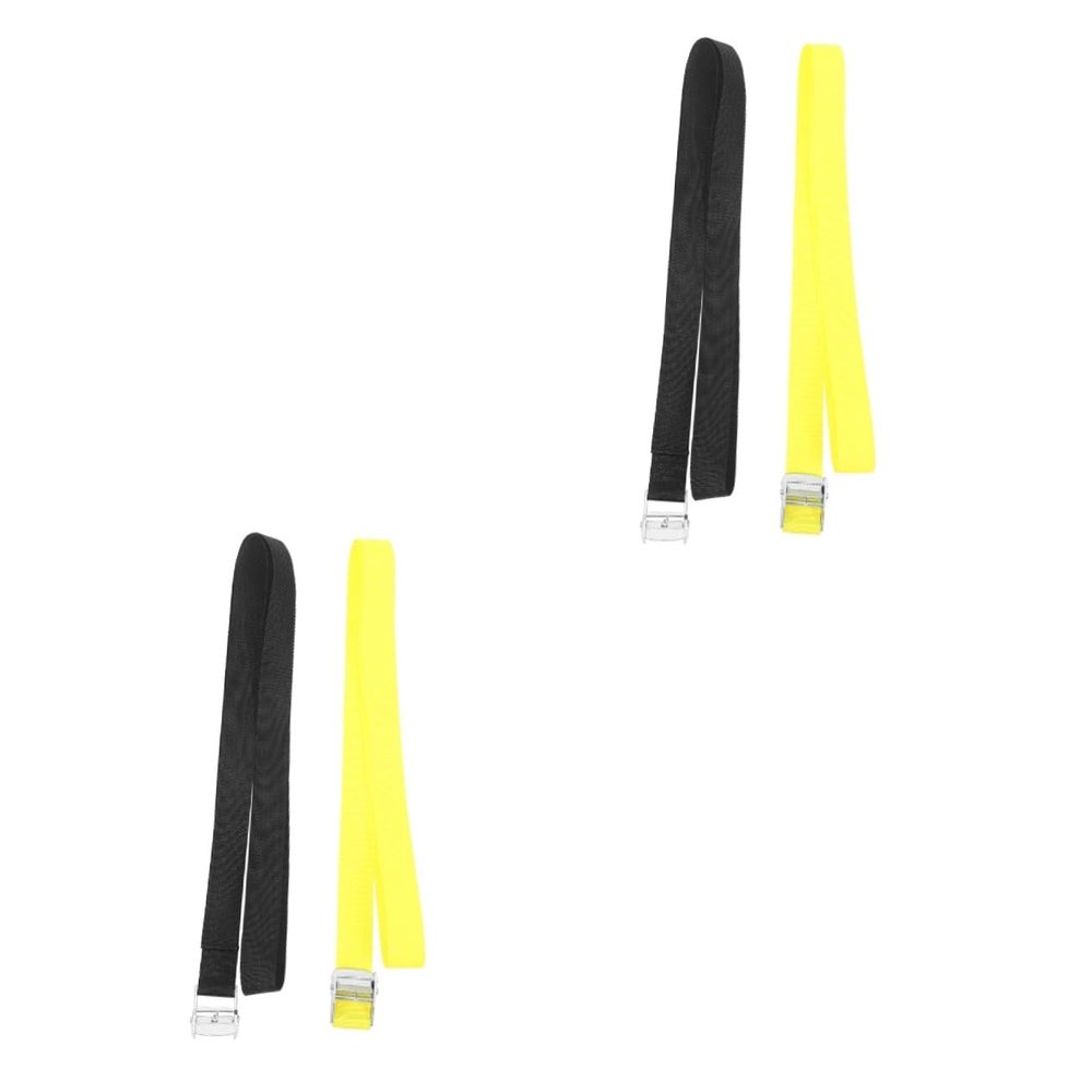 Toddmomy 4pcs Adjustable Heavy Duty Polyester Cargo Straps for Securing Luggage Motorcycles and Trucks Versatile Self-Locking Tie Down Straps