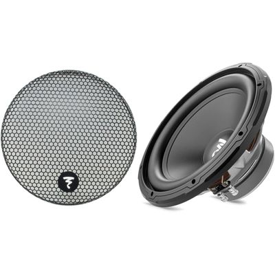 Focal SUB 12 Dual 12" Subwoofer, Dual 4-Ohm 300W RMS - 600 W MAX and GR 12-12" Grille for Subwoofer Line