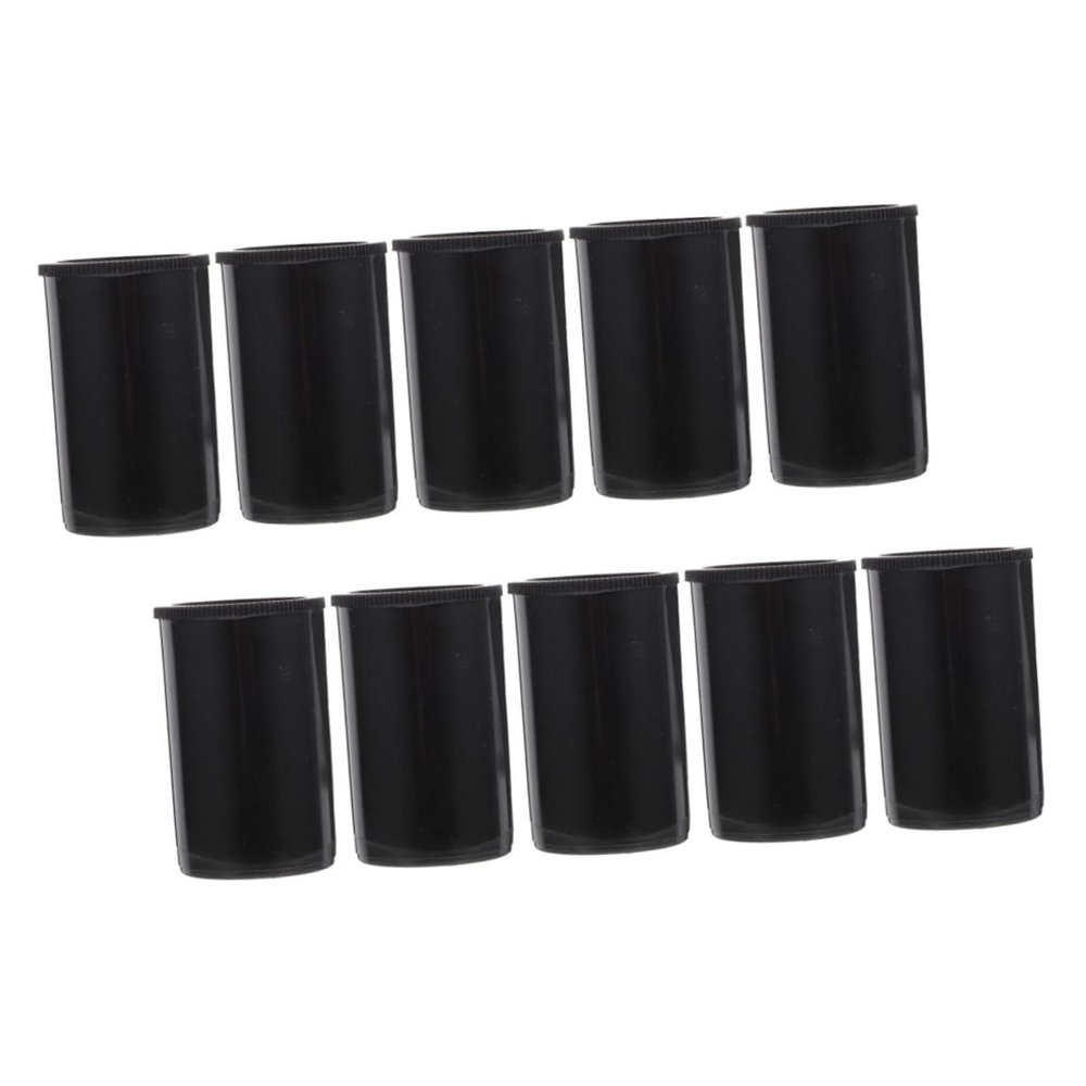 CORHAD 10pcs Film Canisters with Lids Durable Plastic Film Storage Cases and Items User-friendly Design for Beginners and Professionals