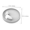 CAXUSD Speaker Holder Desktop Cord Organizer Bracket for Stand Cable Storage Slot White Easy to Install for Home Office Use view 4