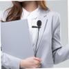 Alasum 2pcs Lavalier Microphone Clip Mic for Recording and Live Streaming Omnidirectional Mini Lapel Mic for Interviews and Camera Use view 2