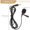 Alasum 2pcs Lavalier Microphone Clip Mic for Recording and Live Streaming Omnidirectional Mini Lapel Mic for Interviews and Camera Use view 4