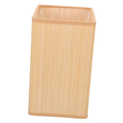 Cabilock Bamboo Pendant Light Cover Rustic Farmhouse Lampshade Warm Light Lampshade