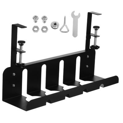 COOLHIYA Desk Cable Tray Organizer Cord Management for Installation No Drilling Required for Tidy Workspaces