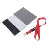 CAXUSD 18degree Portable for Photography Exposure White Balance Reference Card with Sides for DSLR and Video Calibration view 1