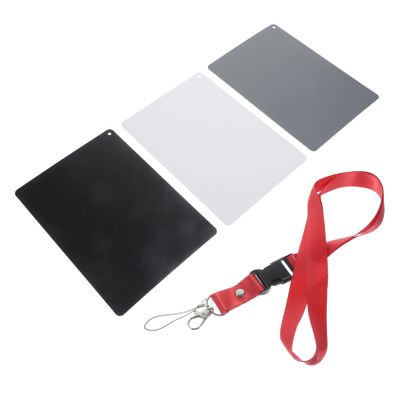 LIFKICH 18degree Black Grey White Balance Photography Card Large Grey Calibration Tool for DSLR Digital Cameras Durable Construction for Professional Photographers