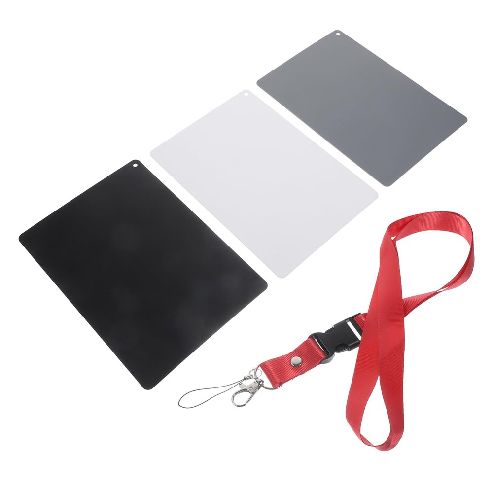 LIFKICH 18degree Black Grey White Balance Photography Card Large Grey Calibration Tool for DSLR Digital Cameras Durable Construction for Professional Photographers